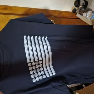 Black T-Shirt with White Graphic